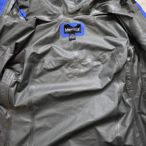 Marmot Blue Hooded Jacket - Picture 3 of 7